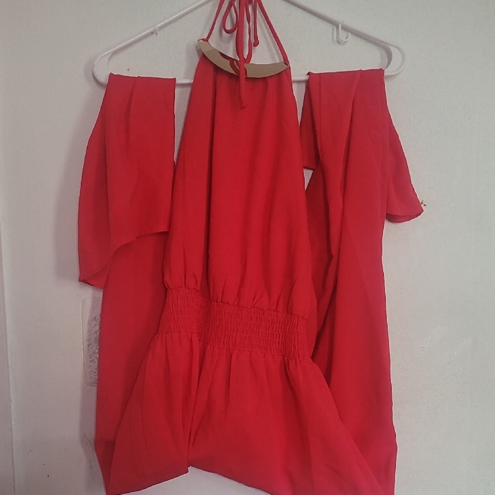 Charlotte Russe Red Jumpsuit